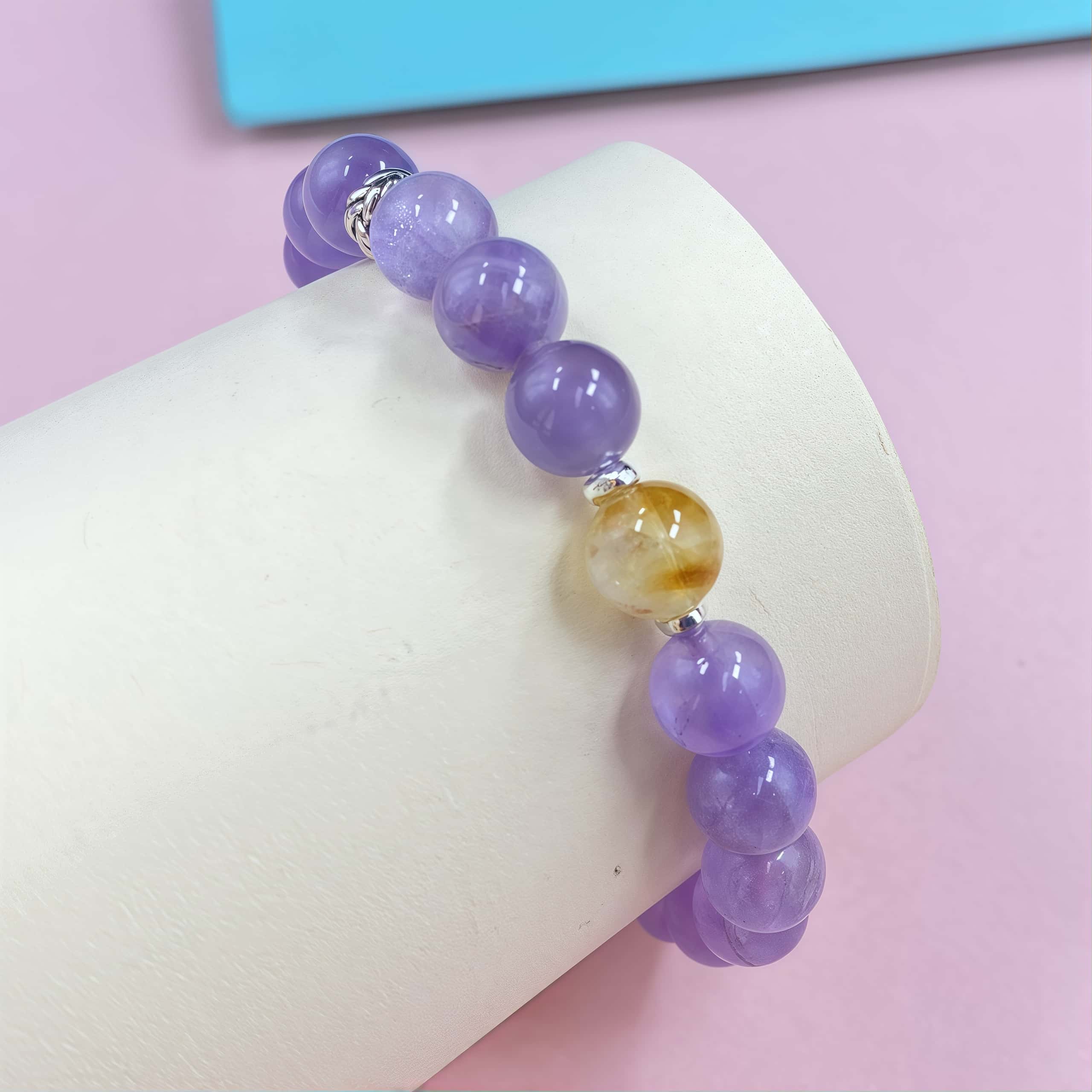 Amethyst Crystal Bracelet for Focus and Concentration