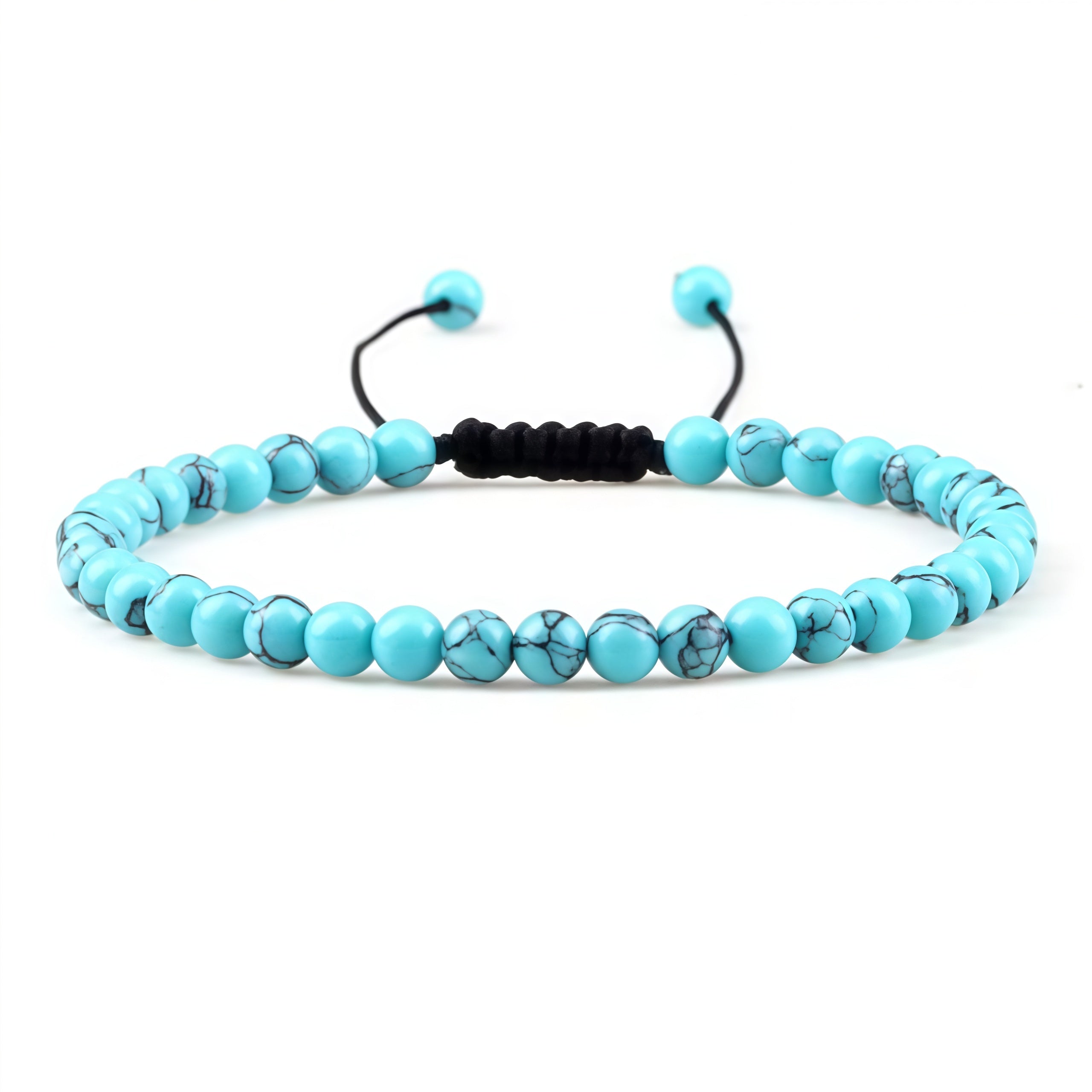 Beads Bracelet Adjustable Rope String Braided Bracelets 4mm 6mm 8mm
