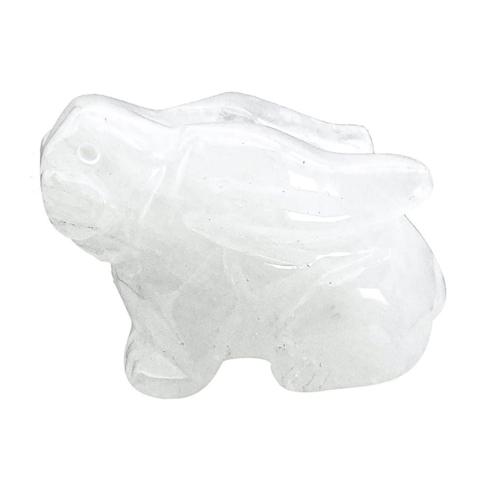 Rabbit Statue Hand Carved Animal Figurine
