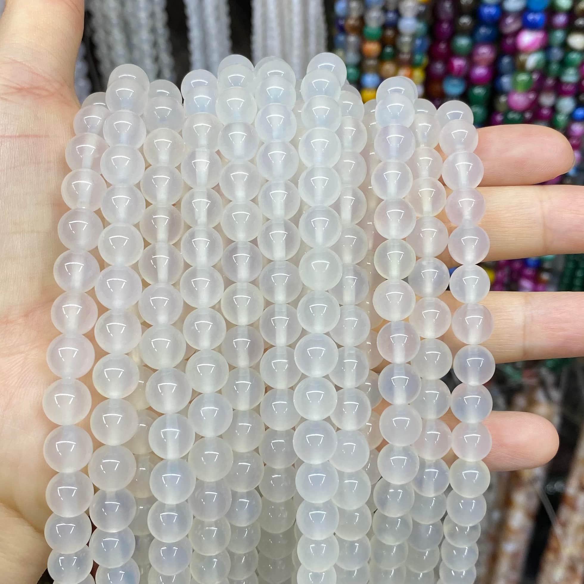 #1 Round Agate Beads 6mm/8mm/10mm/12mm