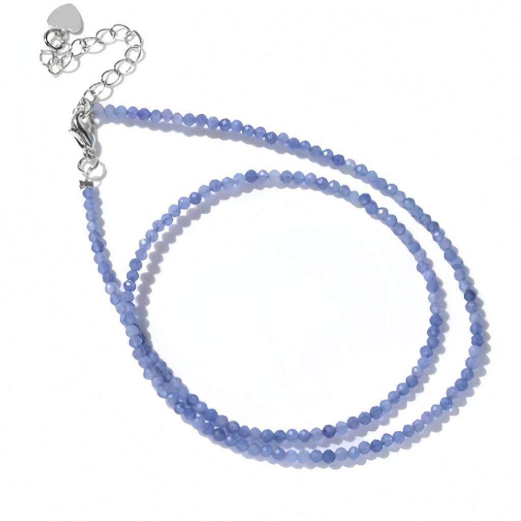 2mm Shining Beads Stone Necklace Choker Jewelry