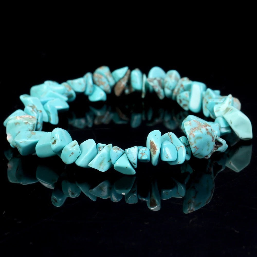 Chip Bead Stretch Bracelet 7.5inch