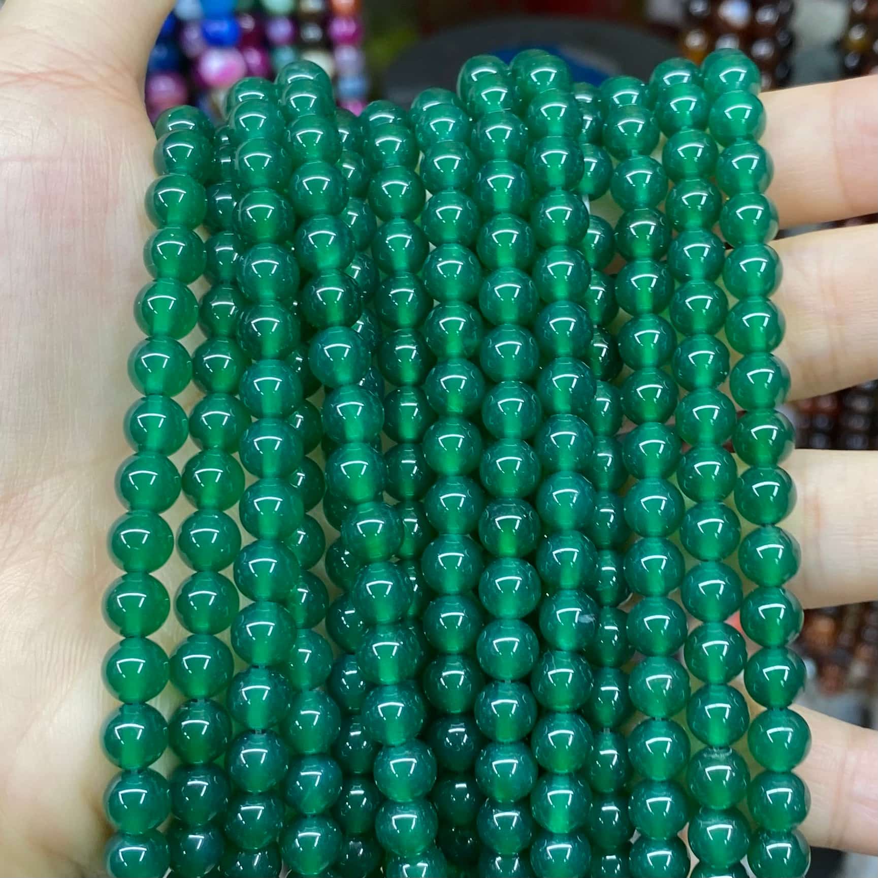#1 Round Agate Beads 6mm/8mm/10mm/12mm