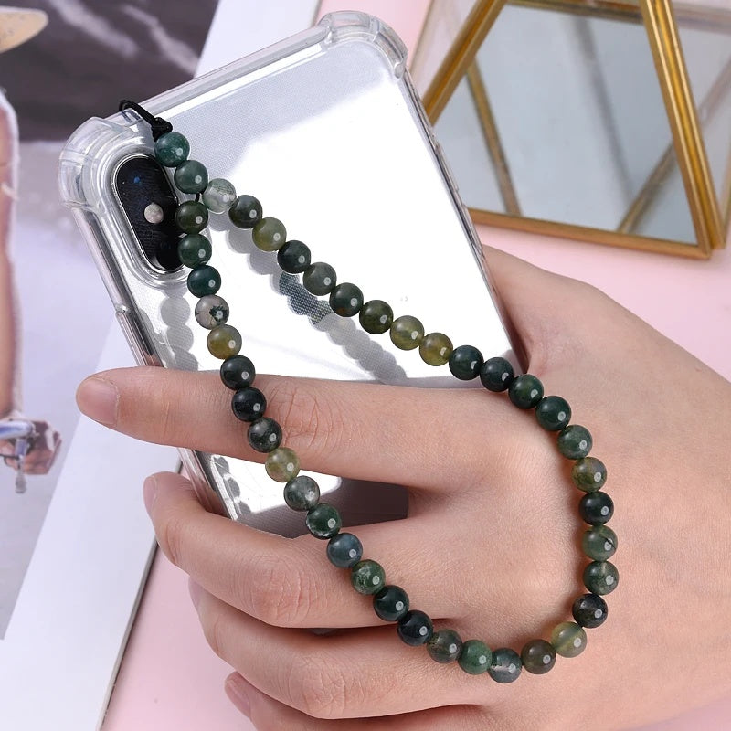 6MM Beaded Phone Chain New Anti Lost Phone Strap 32cm