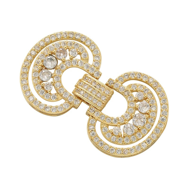 1 Pcs Hooks Accesories Supplies Brass Cubic Zirconia Connectors
