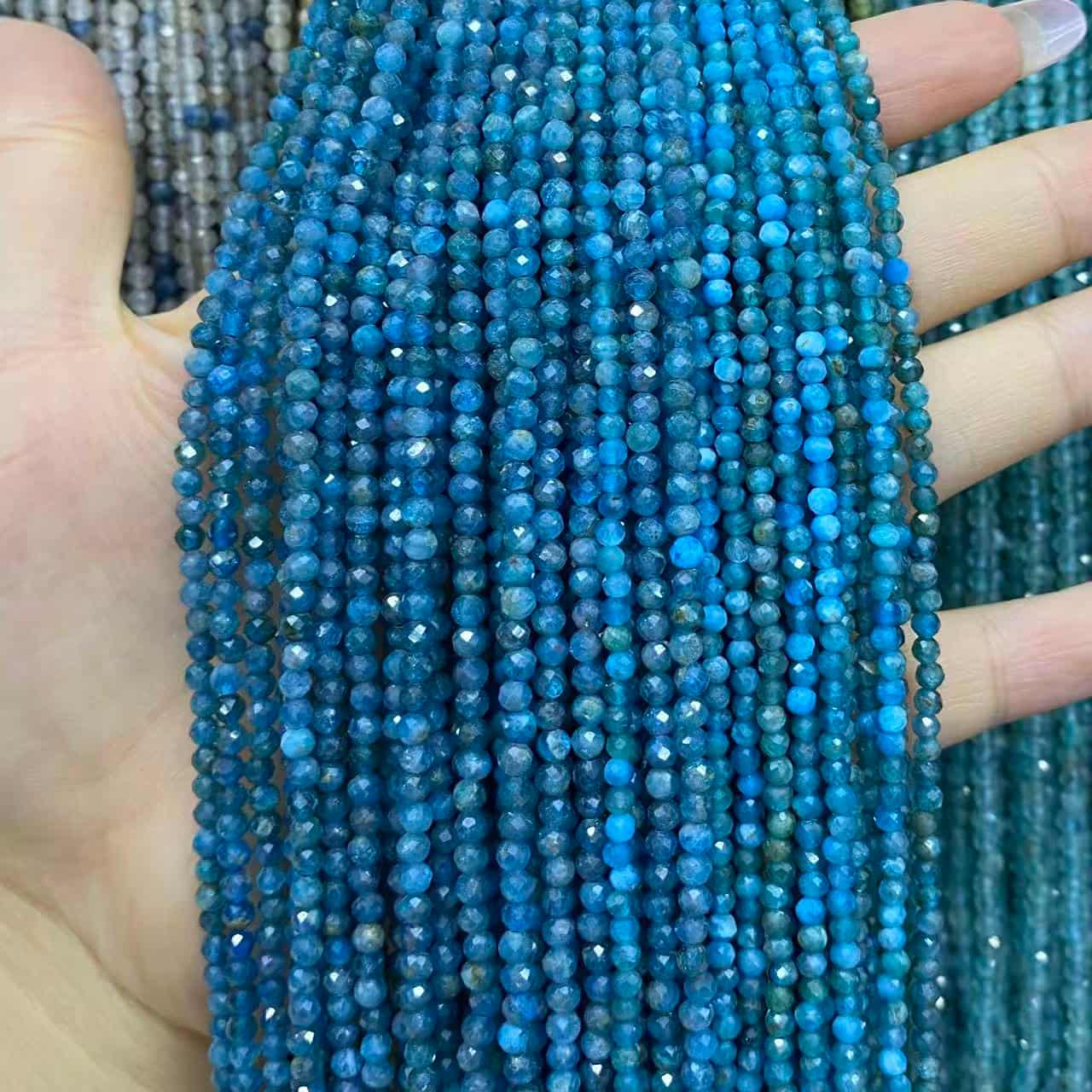 Tiny Round Faceted Beads Gemstone/Quartz/Jasper/Agate 2mm 3mm 4mm