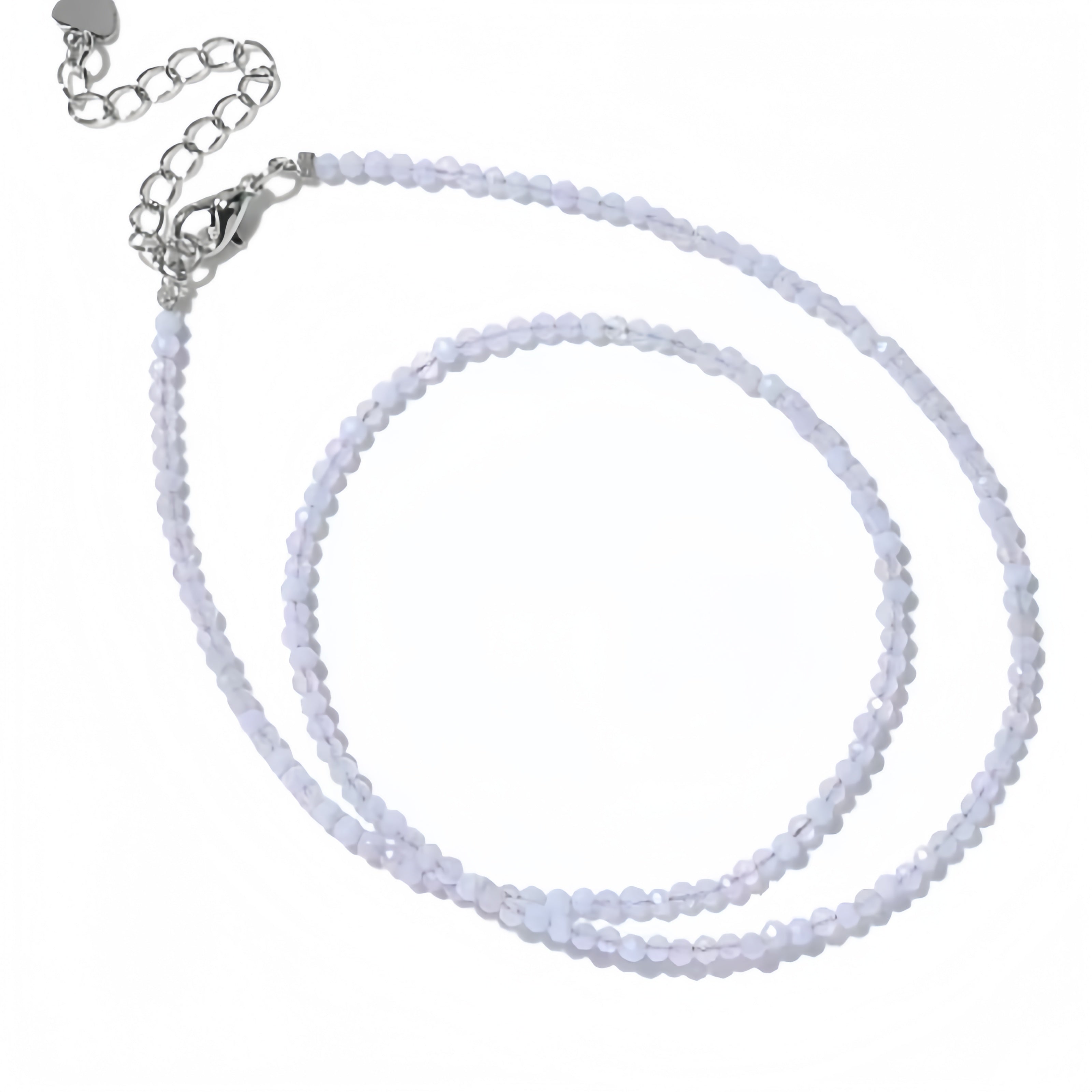 2mm Shining Beads Stone Necklace Choker Jewelry