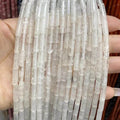 Tube Shape Clear Quartz Beads