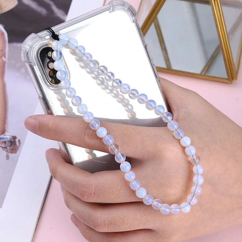 6MM Beaded Phone Chain New Anti Lost Phone Strap 32cm