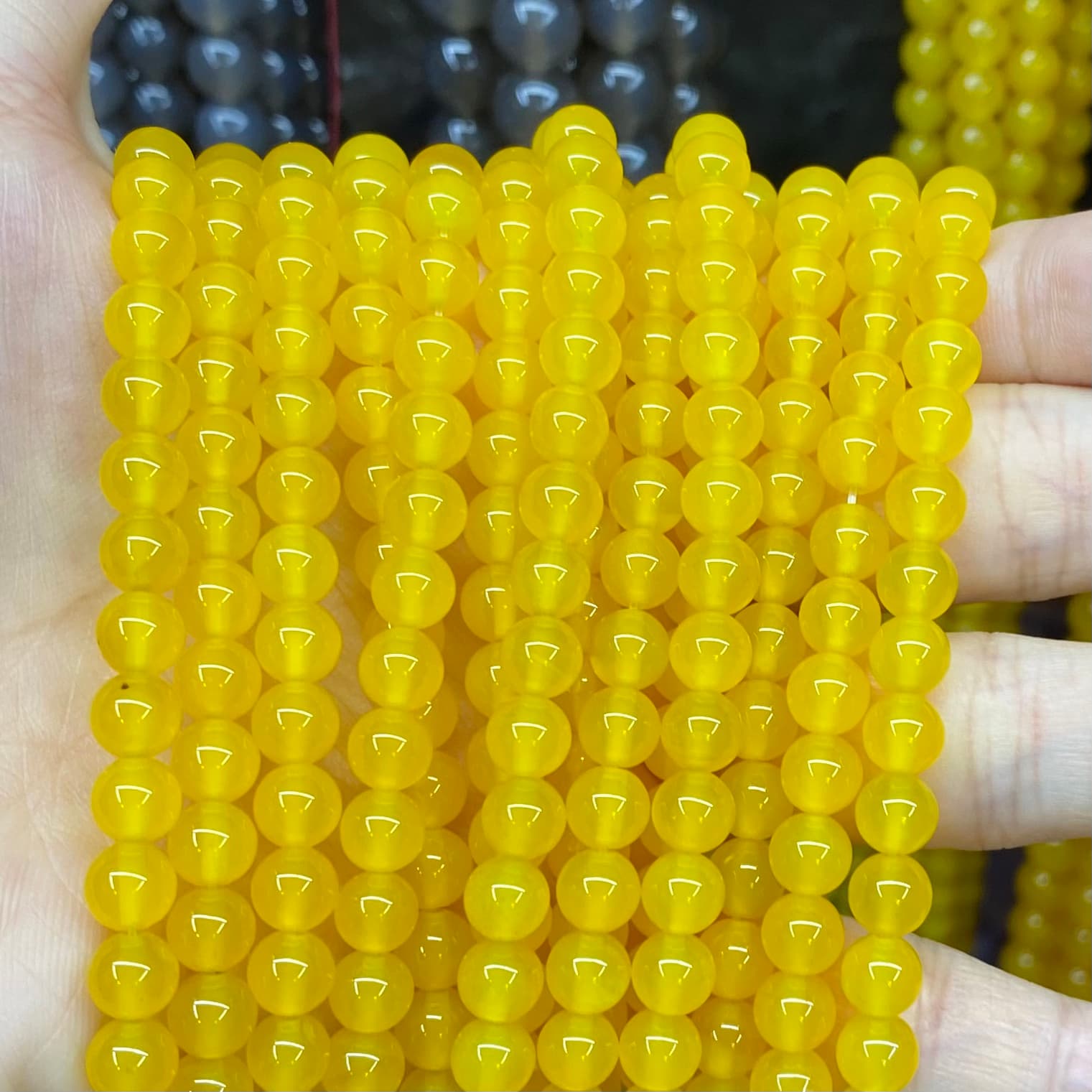 #1 Round Agate Beads 6mm/8mm/10mm/12mm