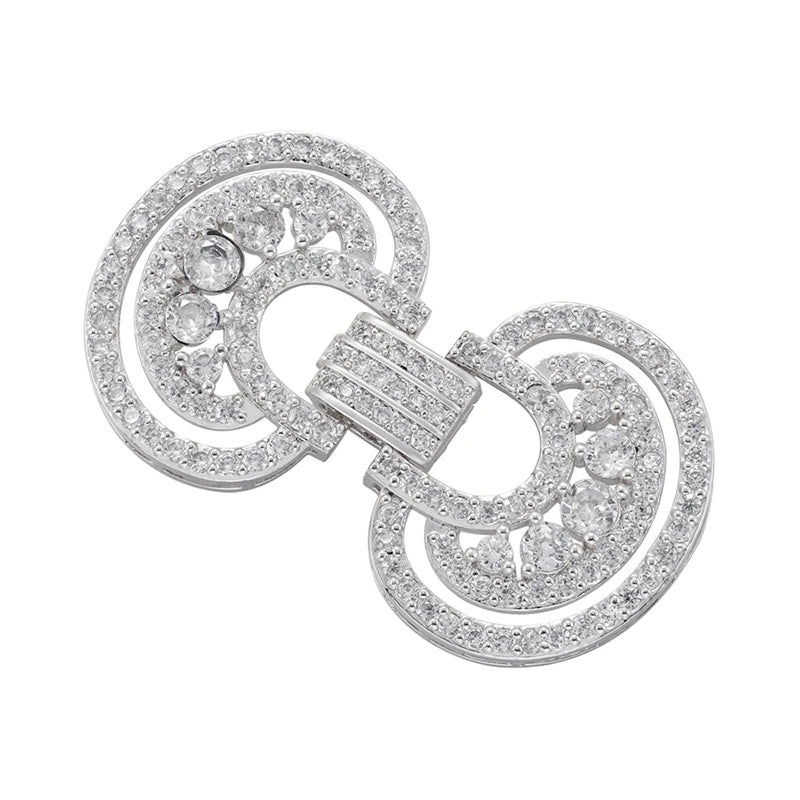 1 Pcs Hooks Accesories Supplies Brass Cubic Zirconia Connectors