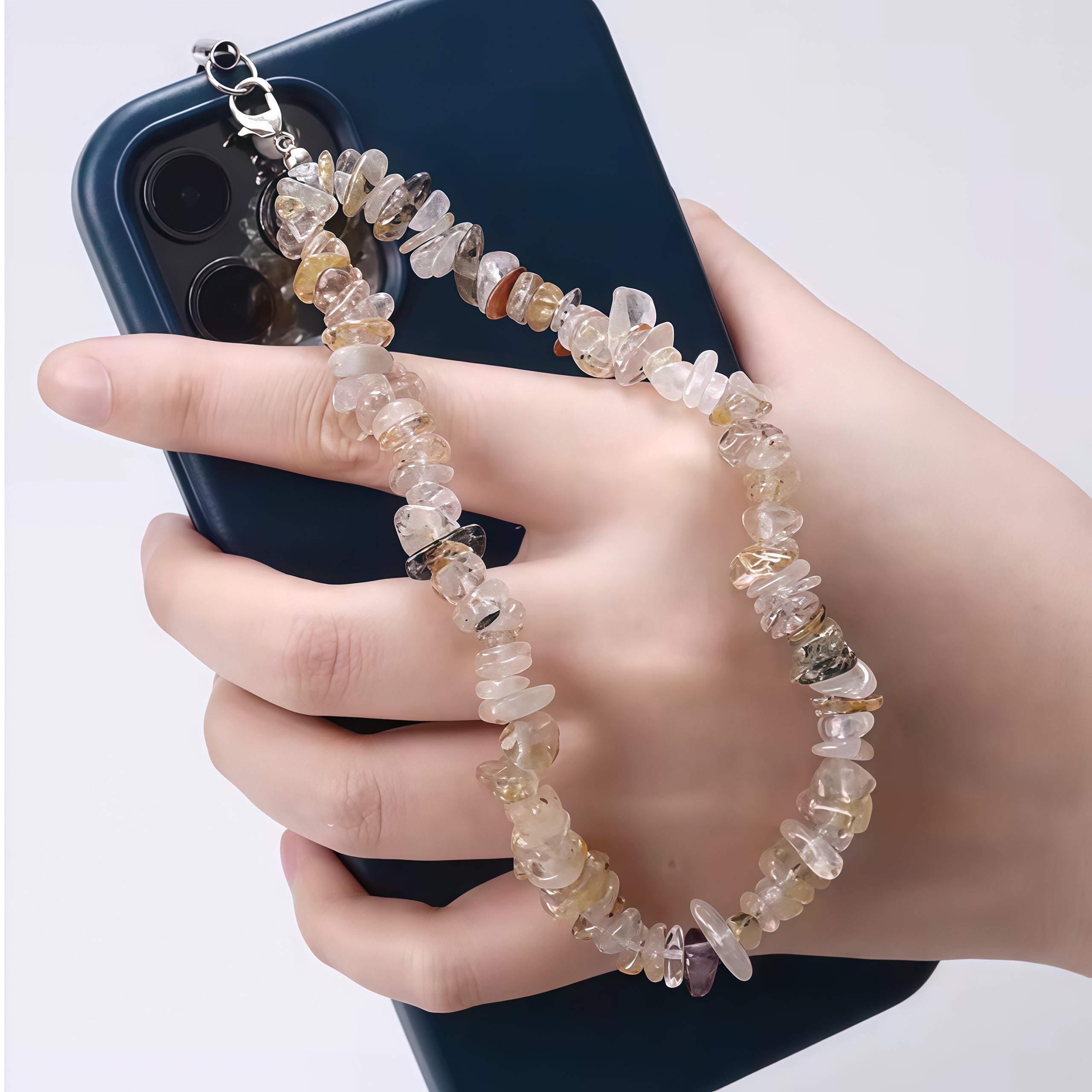 Creative Gravel Stone Phone Chain