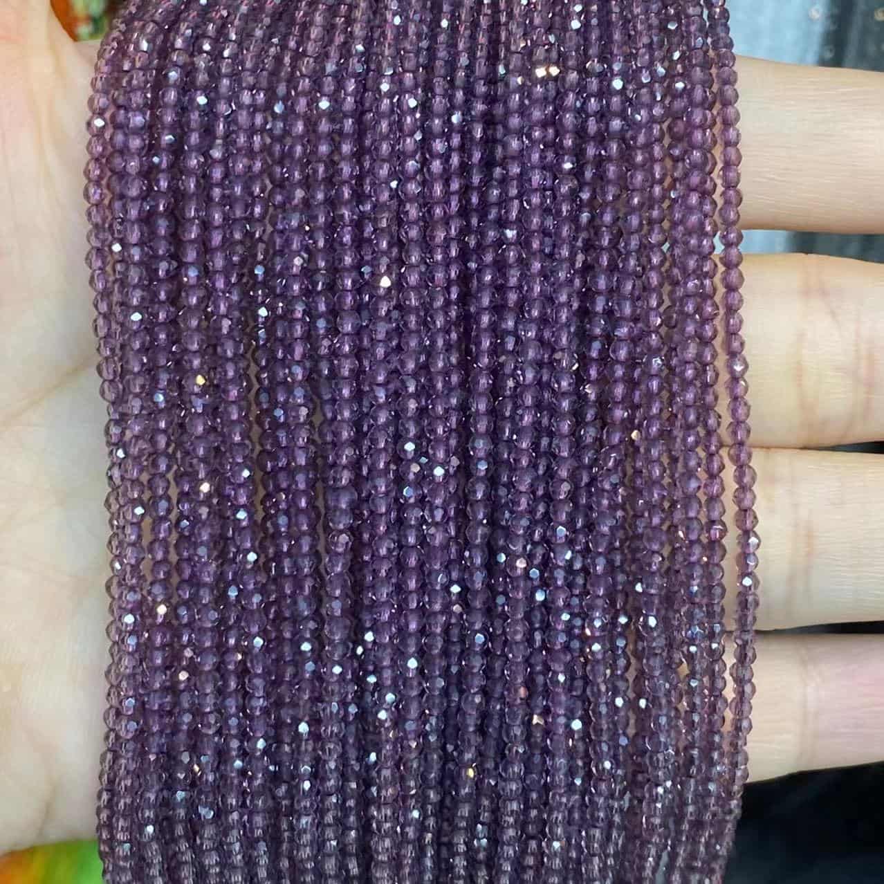 Nano Beads Tiny Round Faceted Beads 2mm 3mm