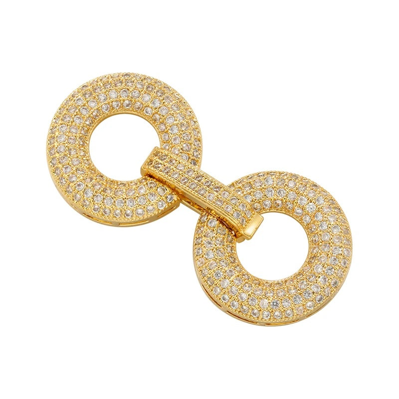 1 Pcs Hooks Accesories Supplies Brass Cubic Zirconia Connectors