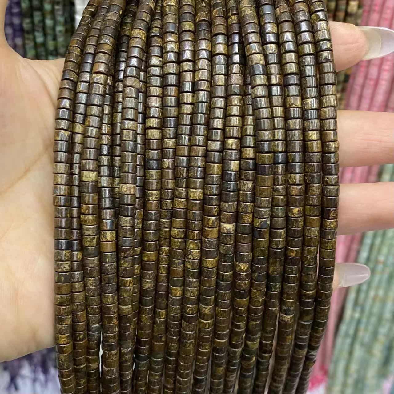 Heishi Rondelle Beads 2x4mm Quartz/Jasper/Agate/Crystal