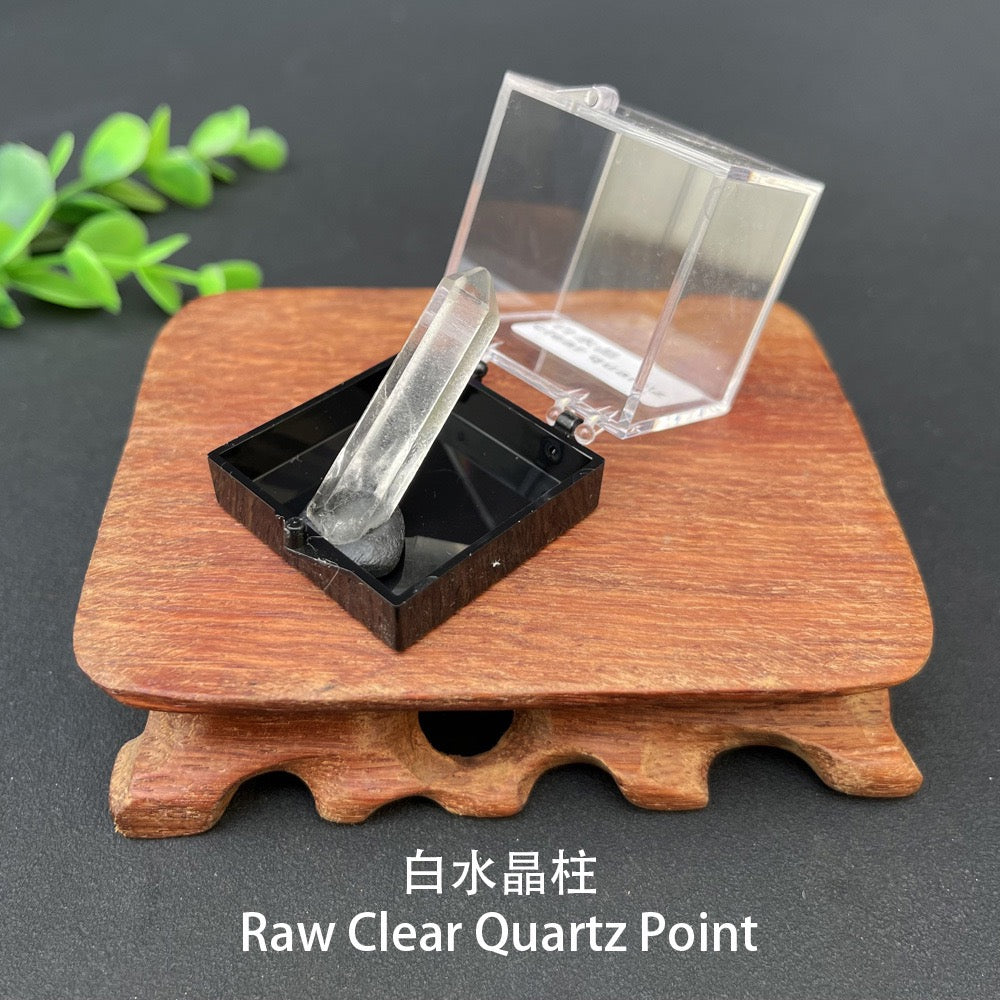 Micro Mineral Box Raw Crystal Gemstone Collection Box