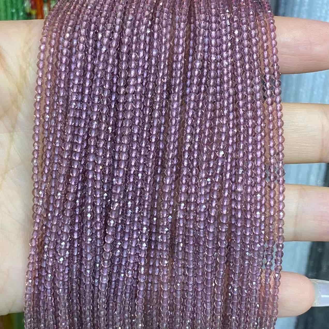 Nano Beads Tiny Round Faceted Beads 2mm 3mm