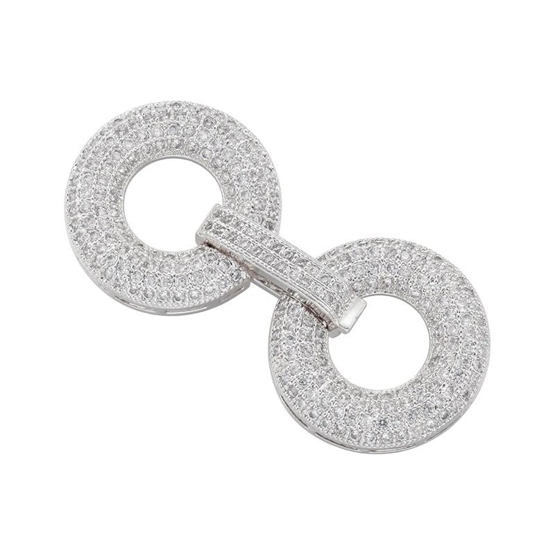 1 Pcs Hooks Accesories Supplies Brass Cubic Zirconia Connectors
