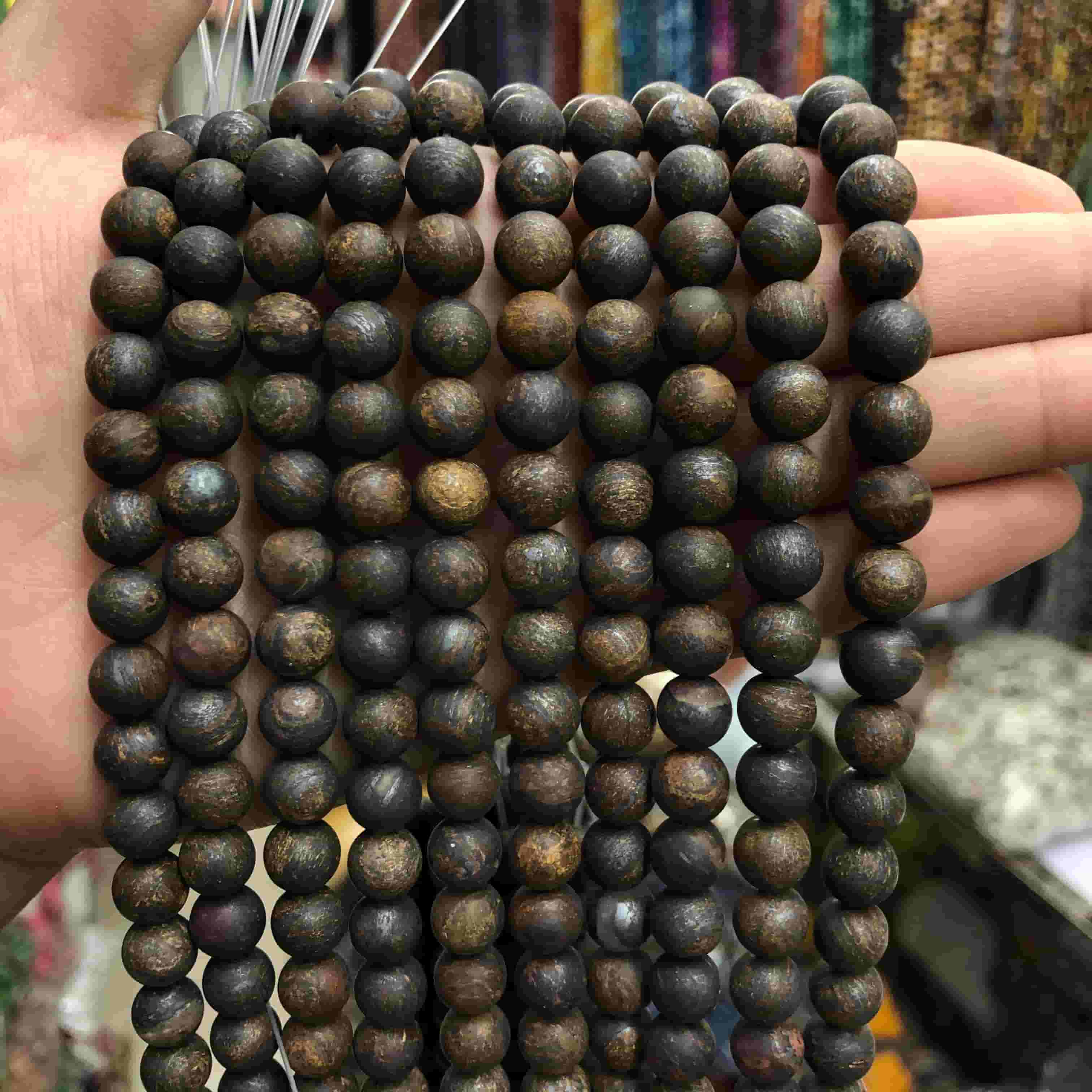 Round Matte Beads Crystal/Quartz/Jasper/Agate 4mm 6mm 8mm 10mm