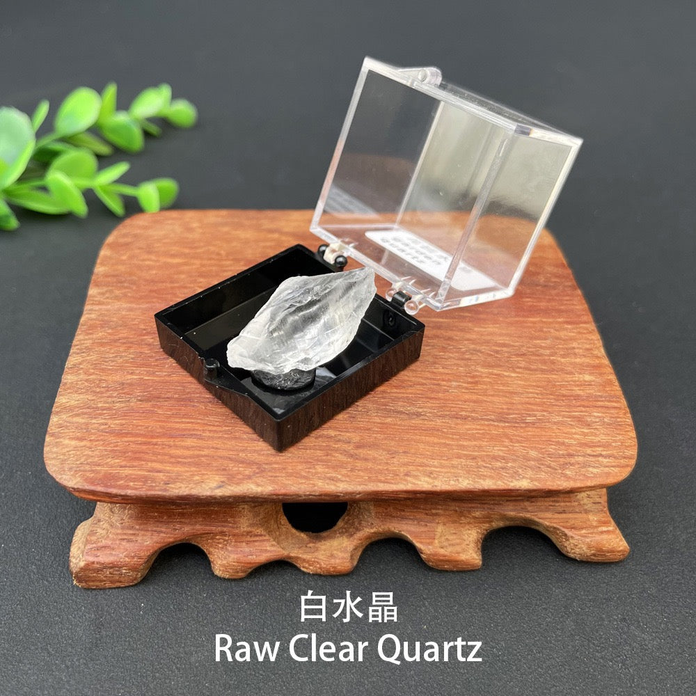 Micro Mineral Box Raw Crystal Gemstone Collection Box
