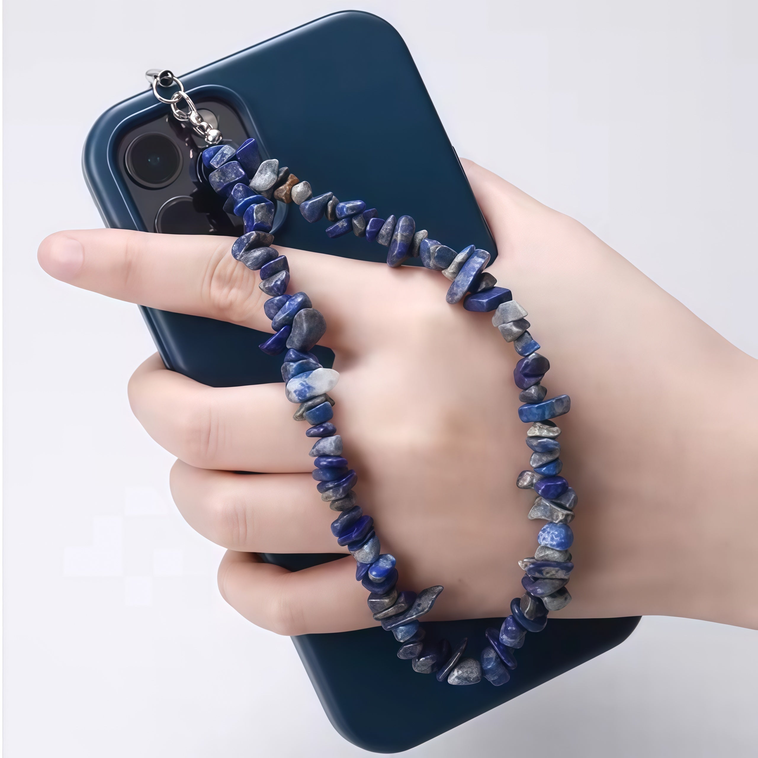 Creative Gravel Stone Phone Chain