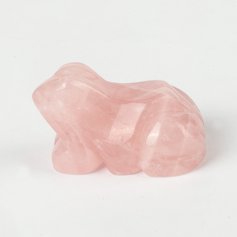 Frog Statue Hand Carved Animal Figurine