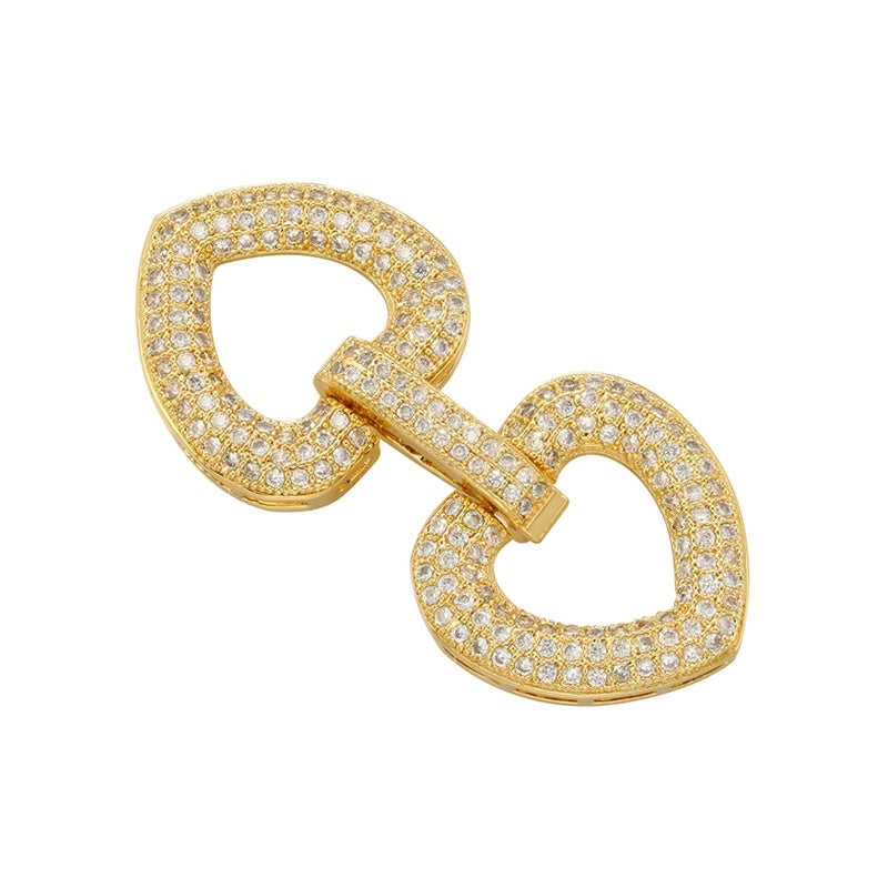 1 Pcs Hooks Accesories Supplies Brass Cubic Zirconia Connectors