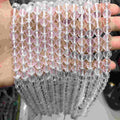 Faceted Round Clear Quartz Beads