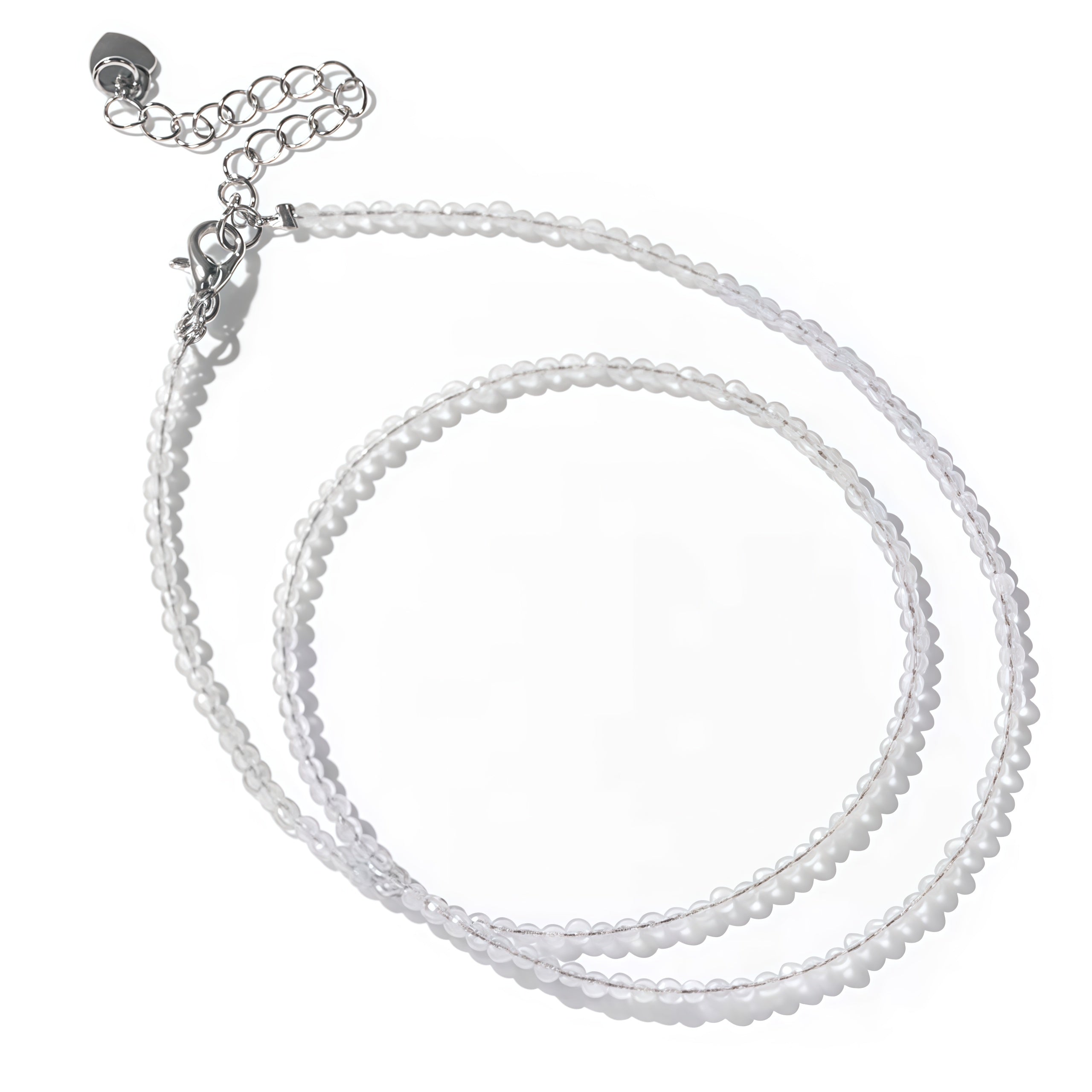 2mm Shining Beads Stone Necklace Choker Jewelry