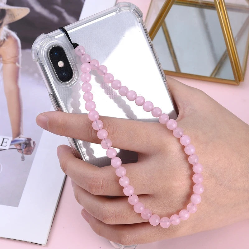 6MM Beaded Phone Chain New Anti Lost Phone Strap 32cm
