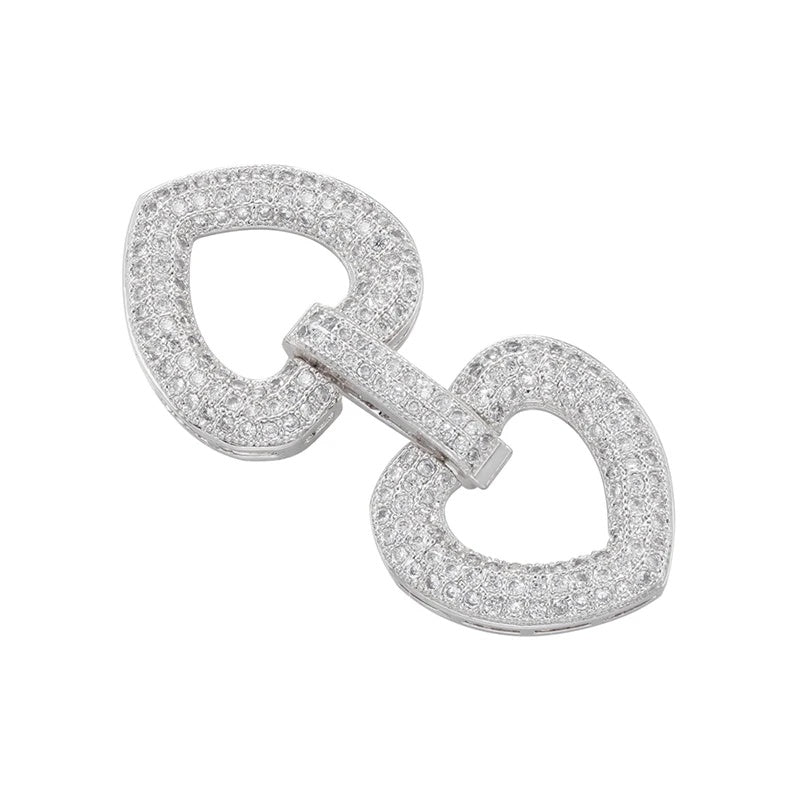 1 Pcs Hooks Accesories Supplies Brass Cubic Zirconia Connectors