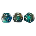 Healing Crystal Horoscope Dice Set of 3 Pcs