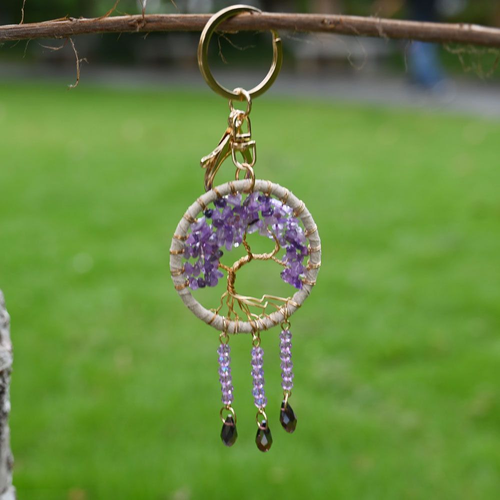 Dream Catcher Life Tree Healing Keychains