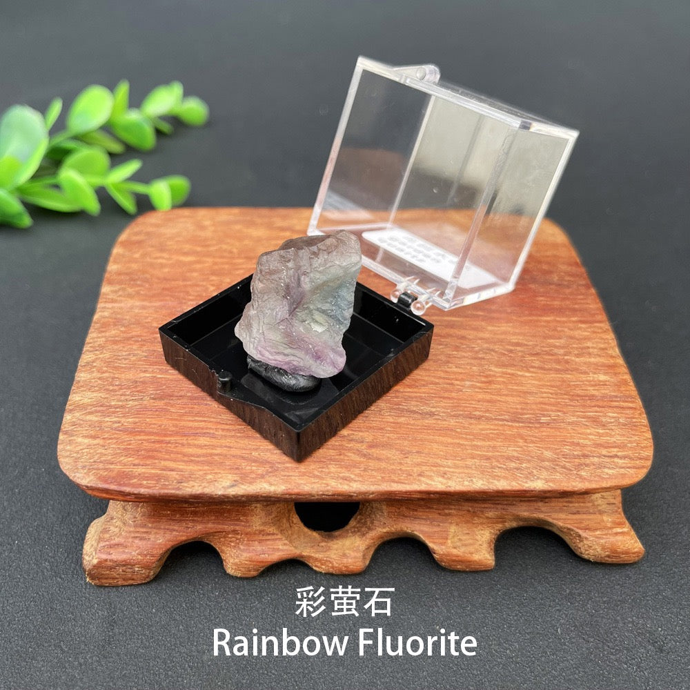 Micro Mineral Box Raw Crystal Gemstone Collection Box