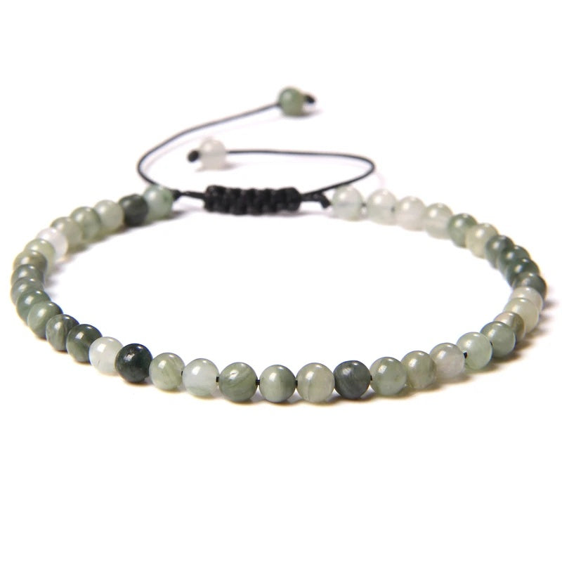 Beads Bracelet Adjustable Rope String Braided Bracelets 4mm 6mm 8mm
