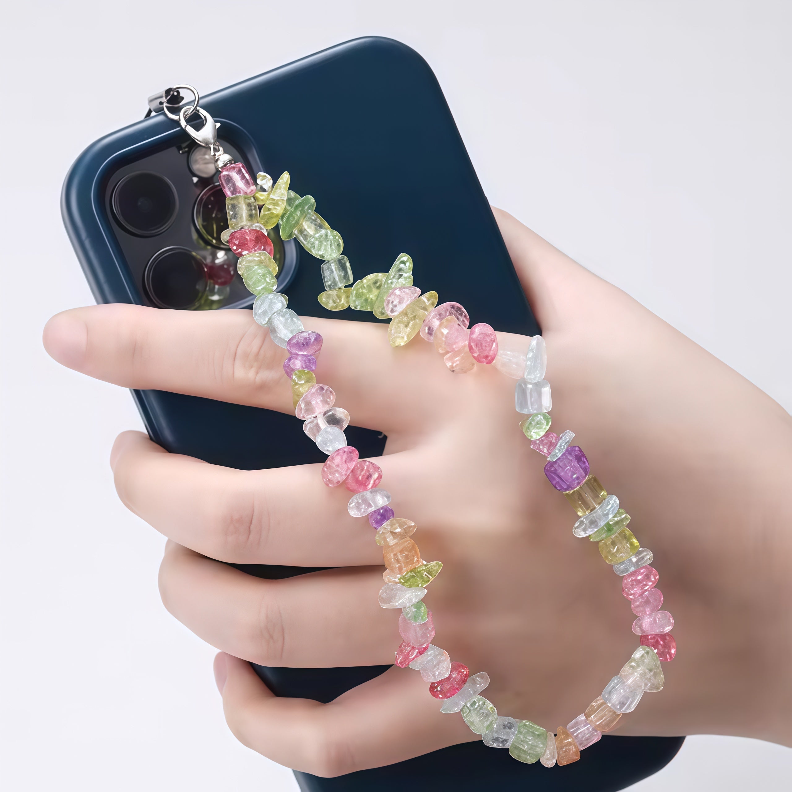 Creative Gravel Stone Phone Chain