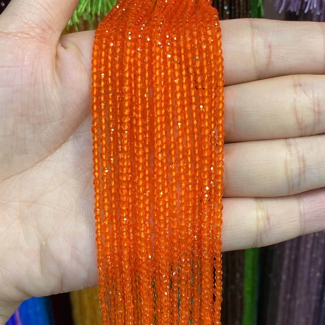 Nano Beads Tiny Round Faceted Beads 2mm 3mm