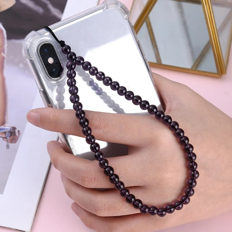 6MM Beaded Phone Chain New Anti Lost Phone Strap 32cm