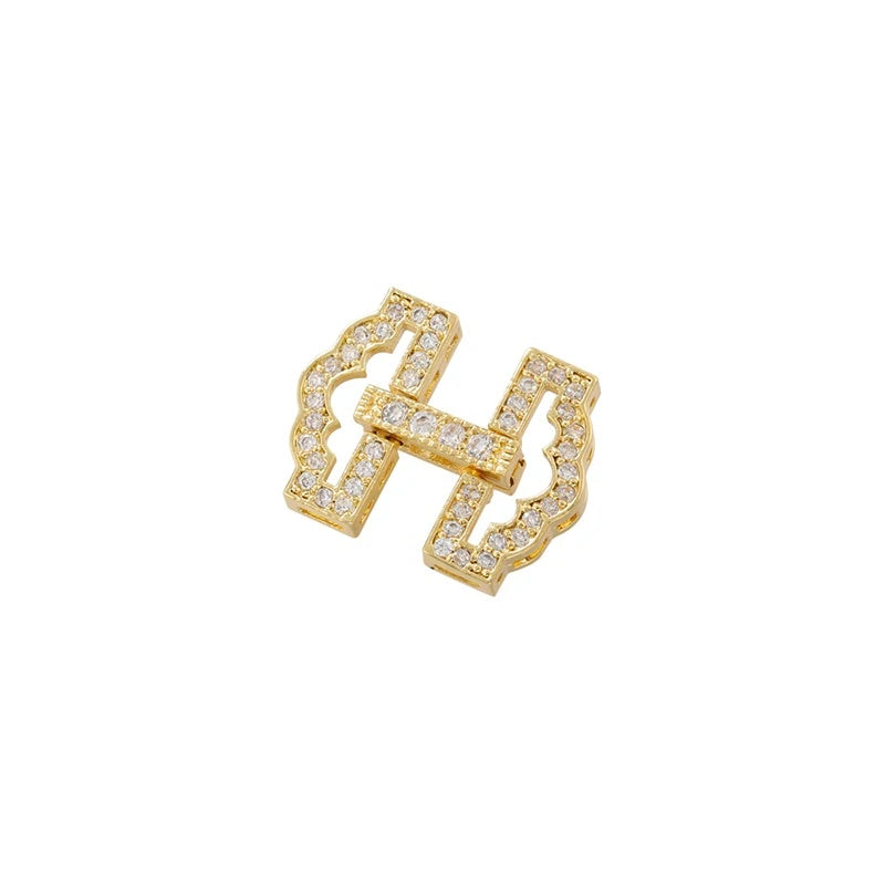 1 Pcs Hooks Accesories Supplies Brass Cubic Zirconia Connectors