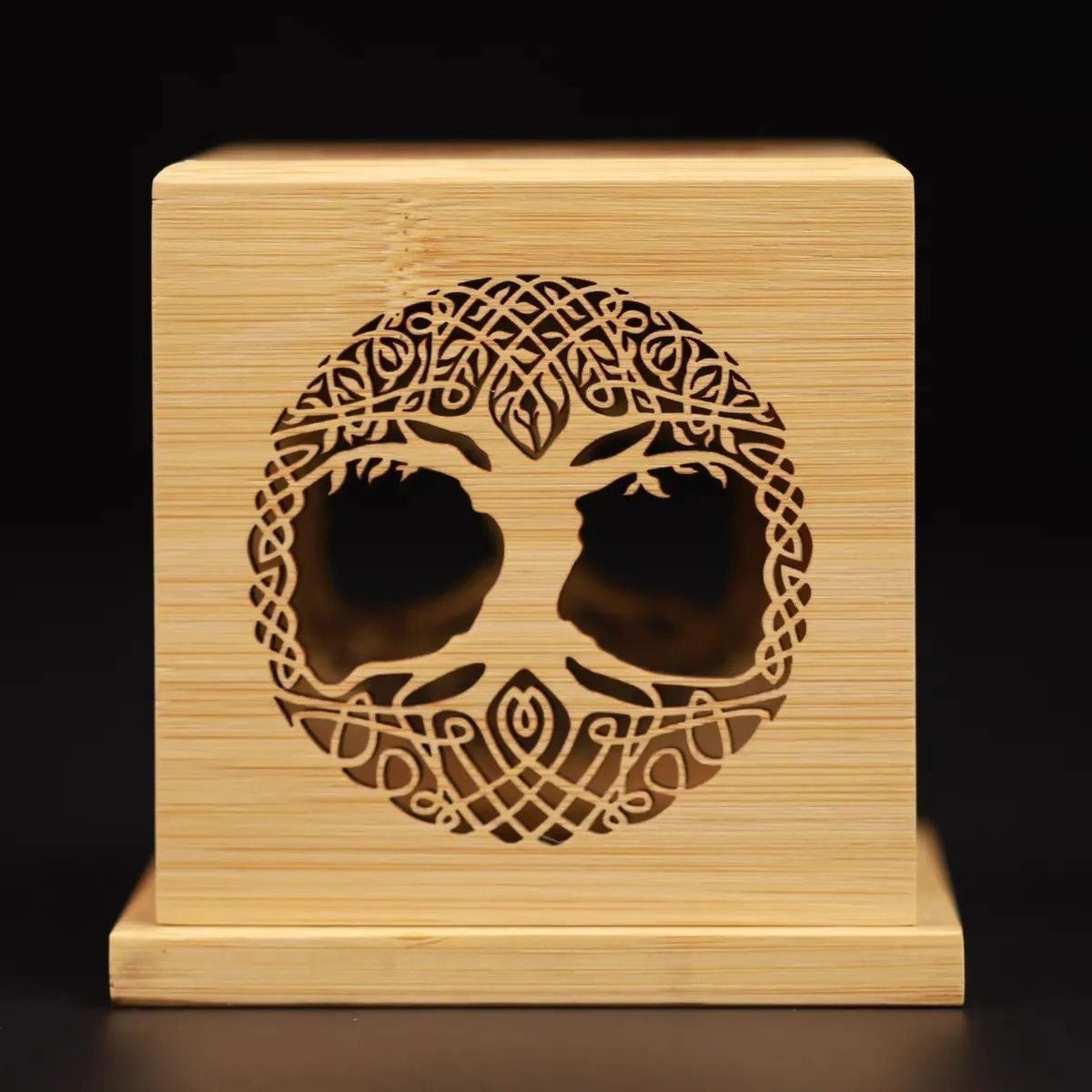For Sage or Incense Sacred Geometry Hollow Healing Box