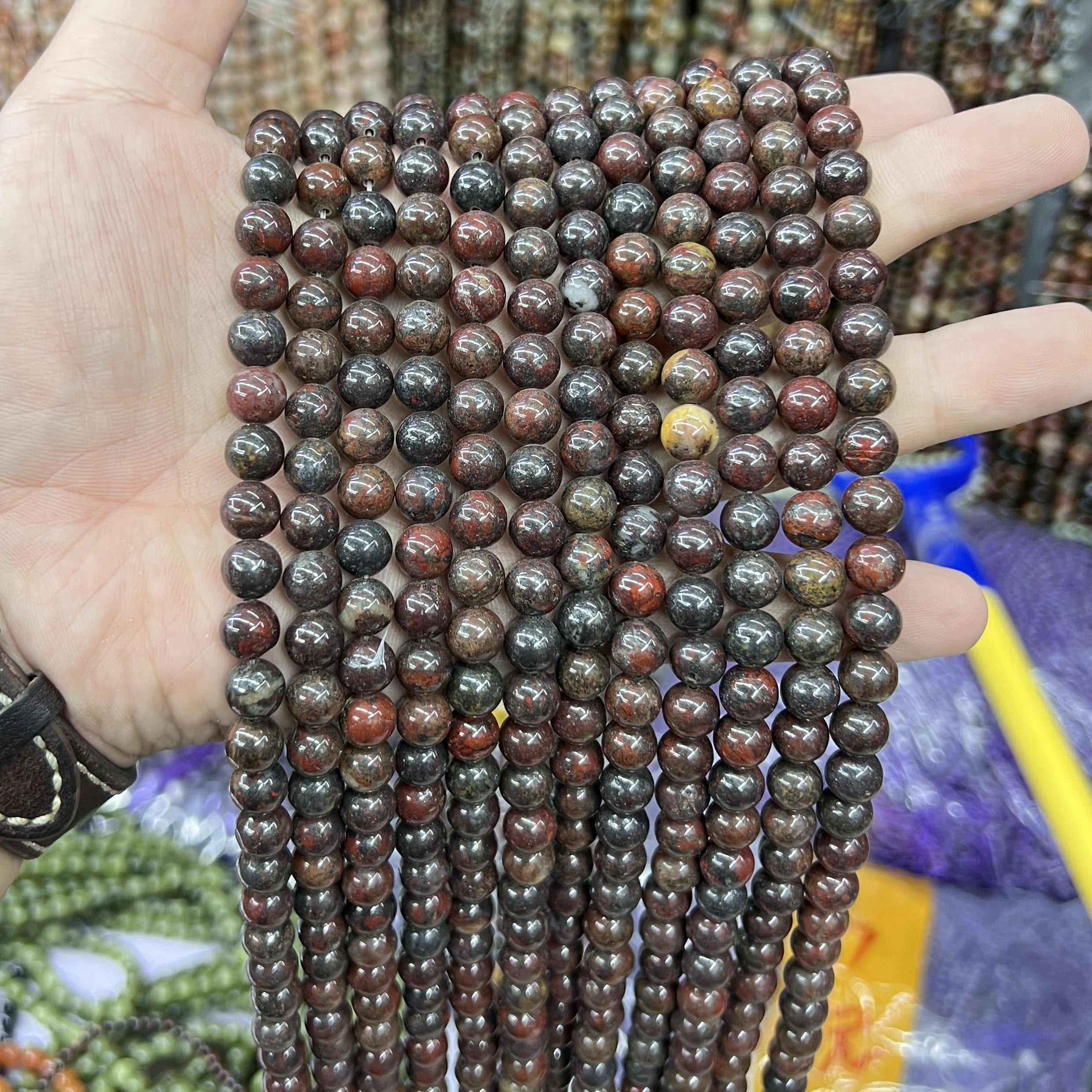 $2.5--8mm semi precious beads #1 Free Shipping