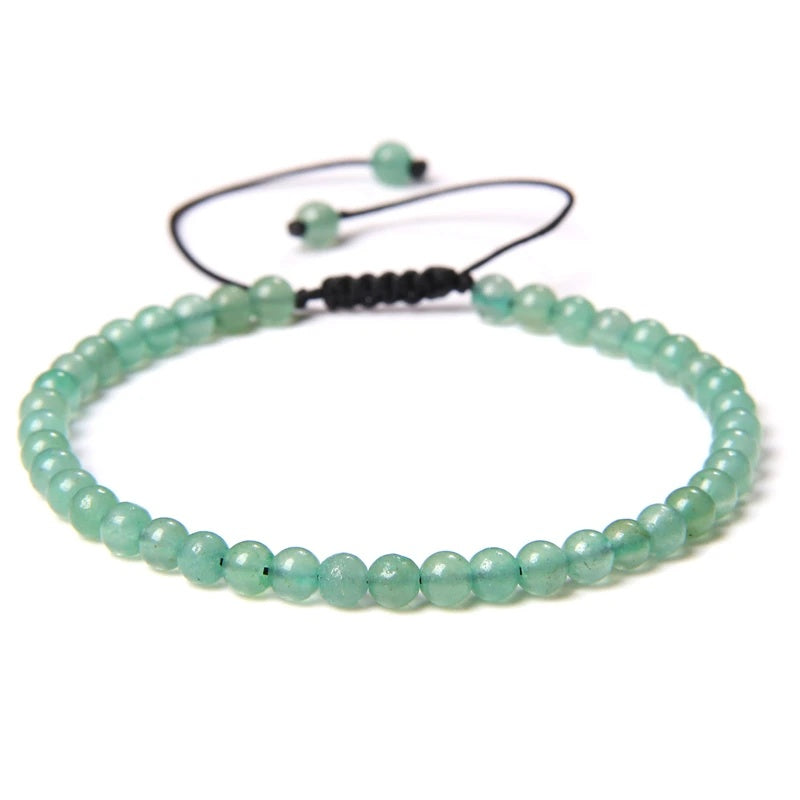 Beads Bracelet Adjustable Rope String Braided Bracelets 4mm 6mm 8mm