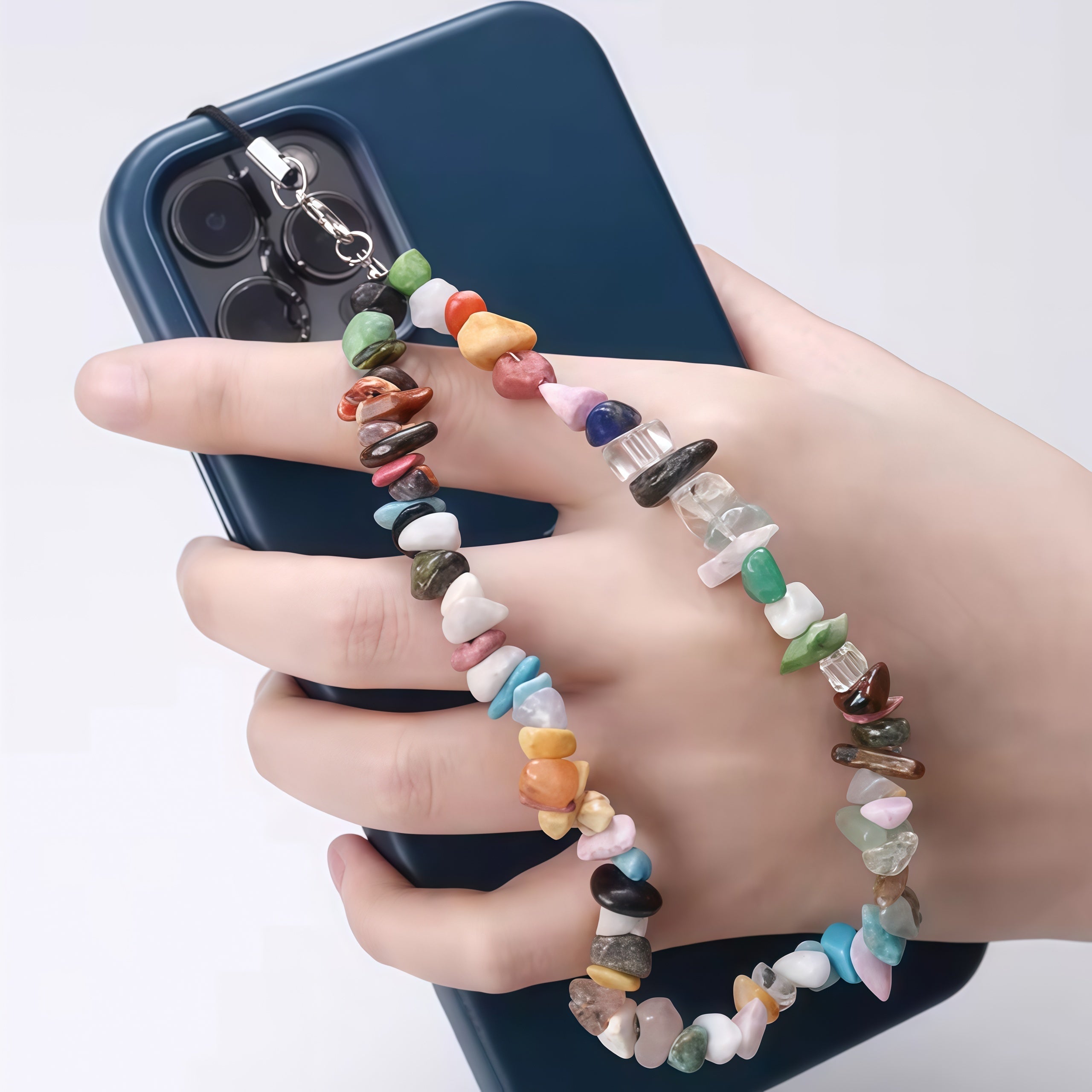 Creative Gravel Stone Phone Chain