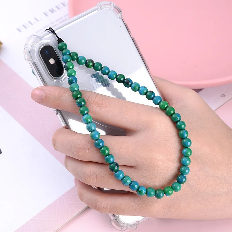 6MM Beaded Phone Chain New Anti Lost Phone Strap 32cm