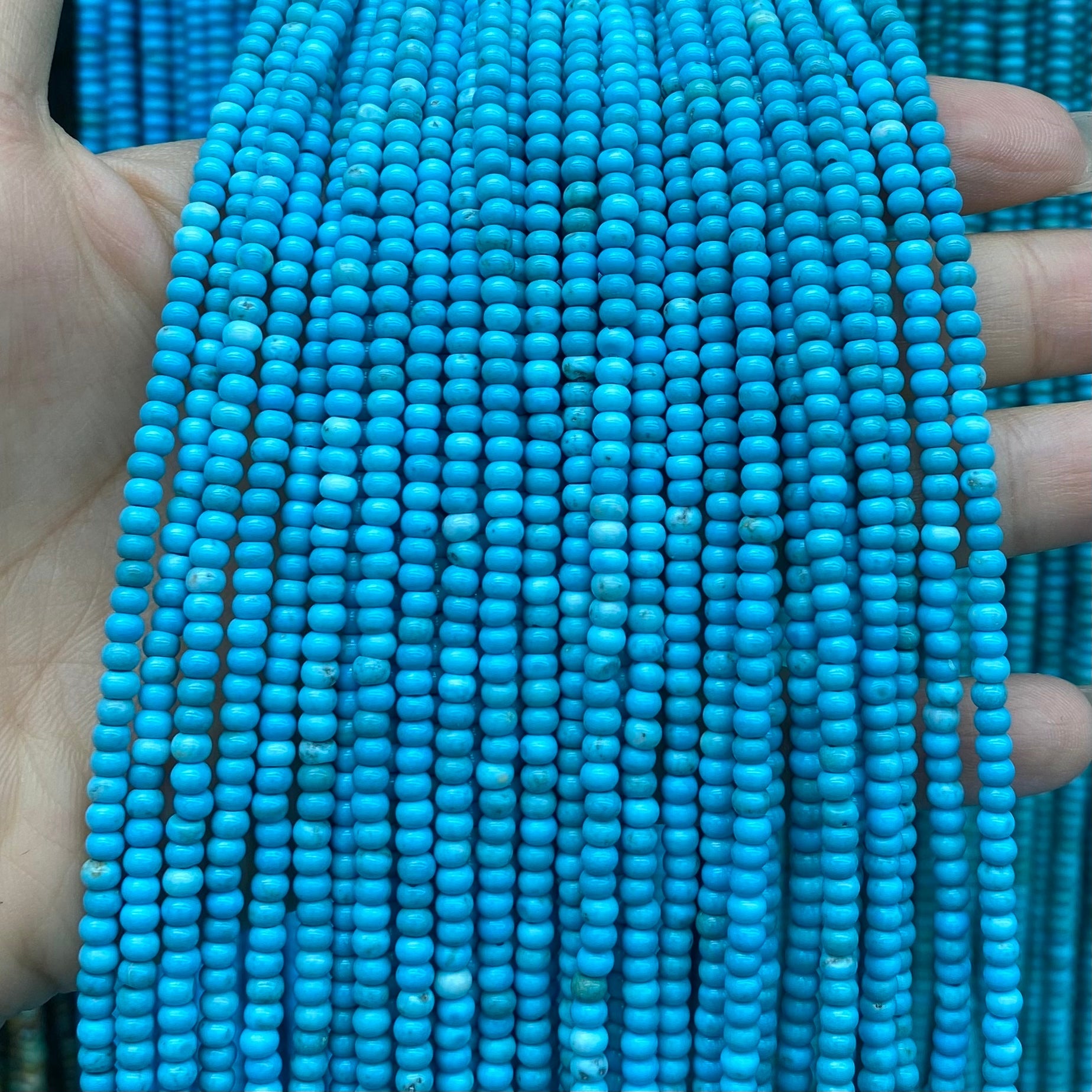 Turquoise Loose Beads Round Fcaeted Rice Rondelle Flat Oval Irregular Shape Beads