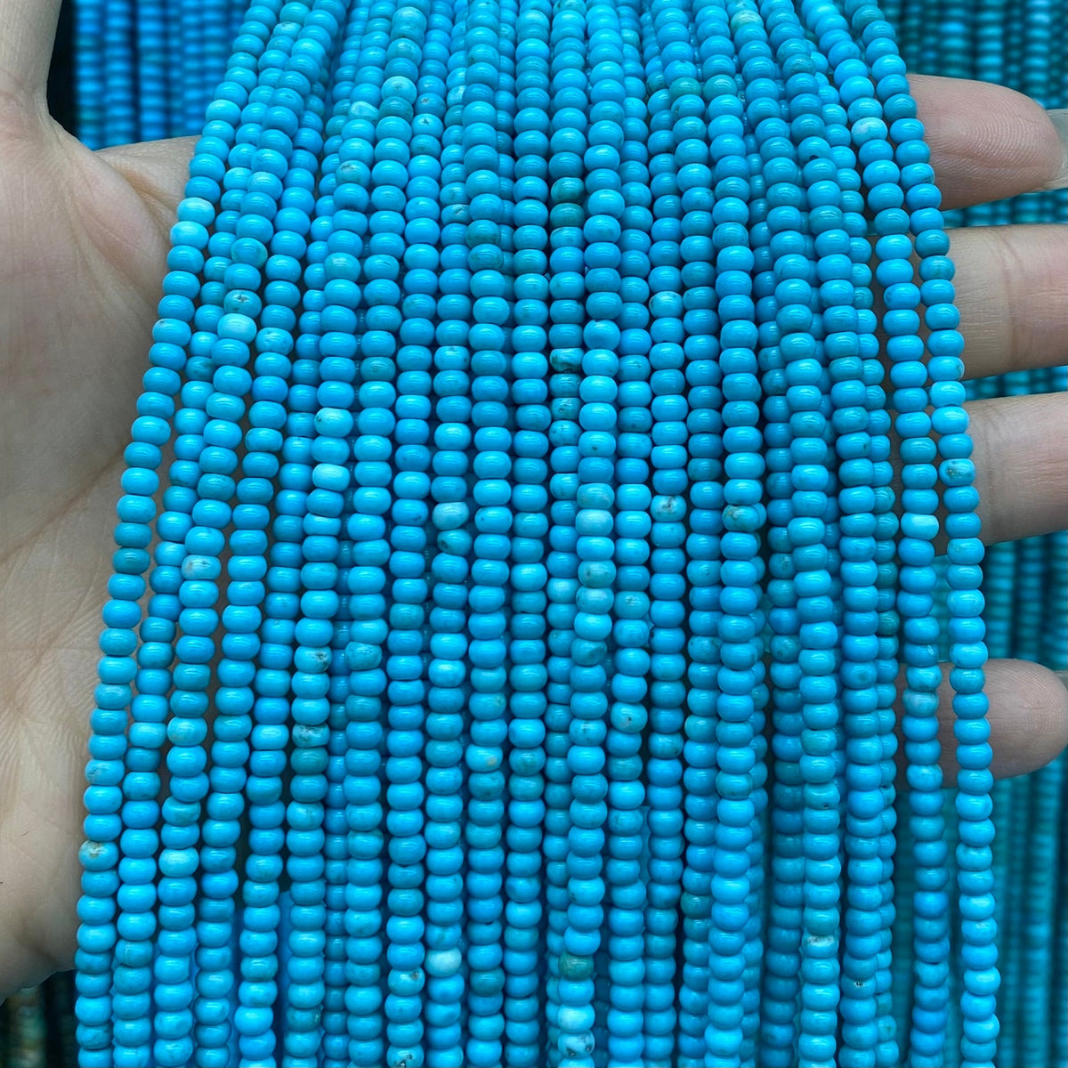 Rondelle & Heshi Turquoise Beads