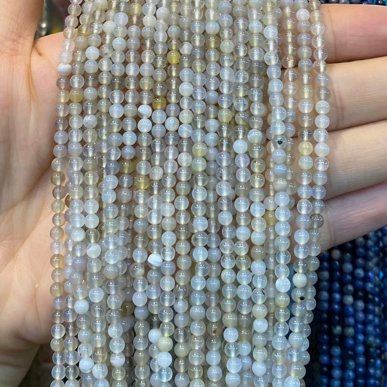 Tiny Round Smooth Beads Gemstone/Quartz/Jasper/Agate 2mm 3mm 4mm