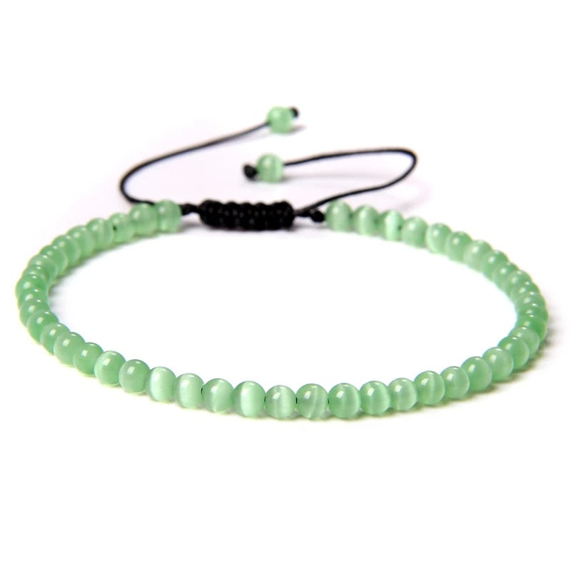 Beads Bracelet Adjustable Rope String Braided Bracelets 4mm 6mm 8mm