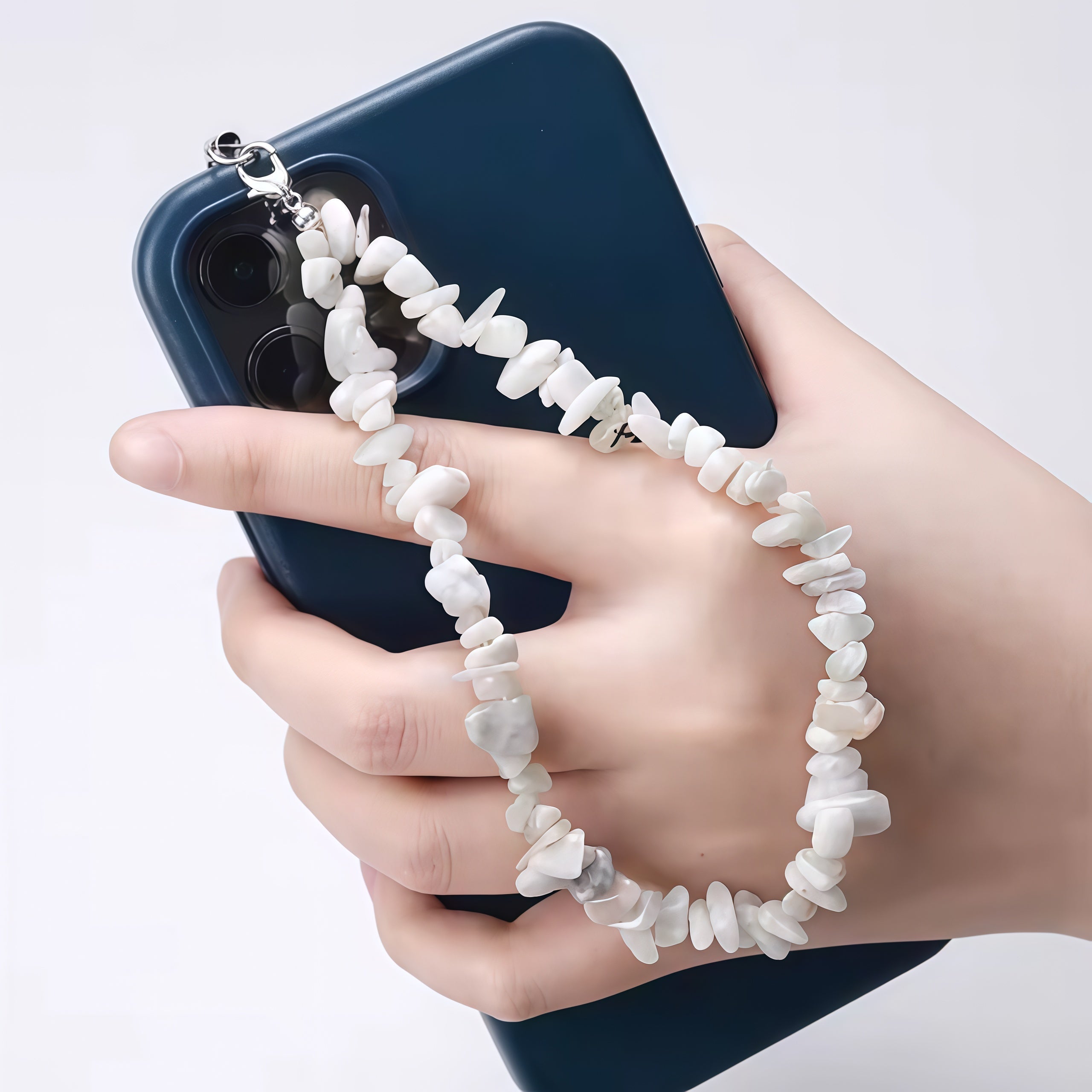 Creative Gravel Stone Phone Chain