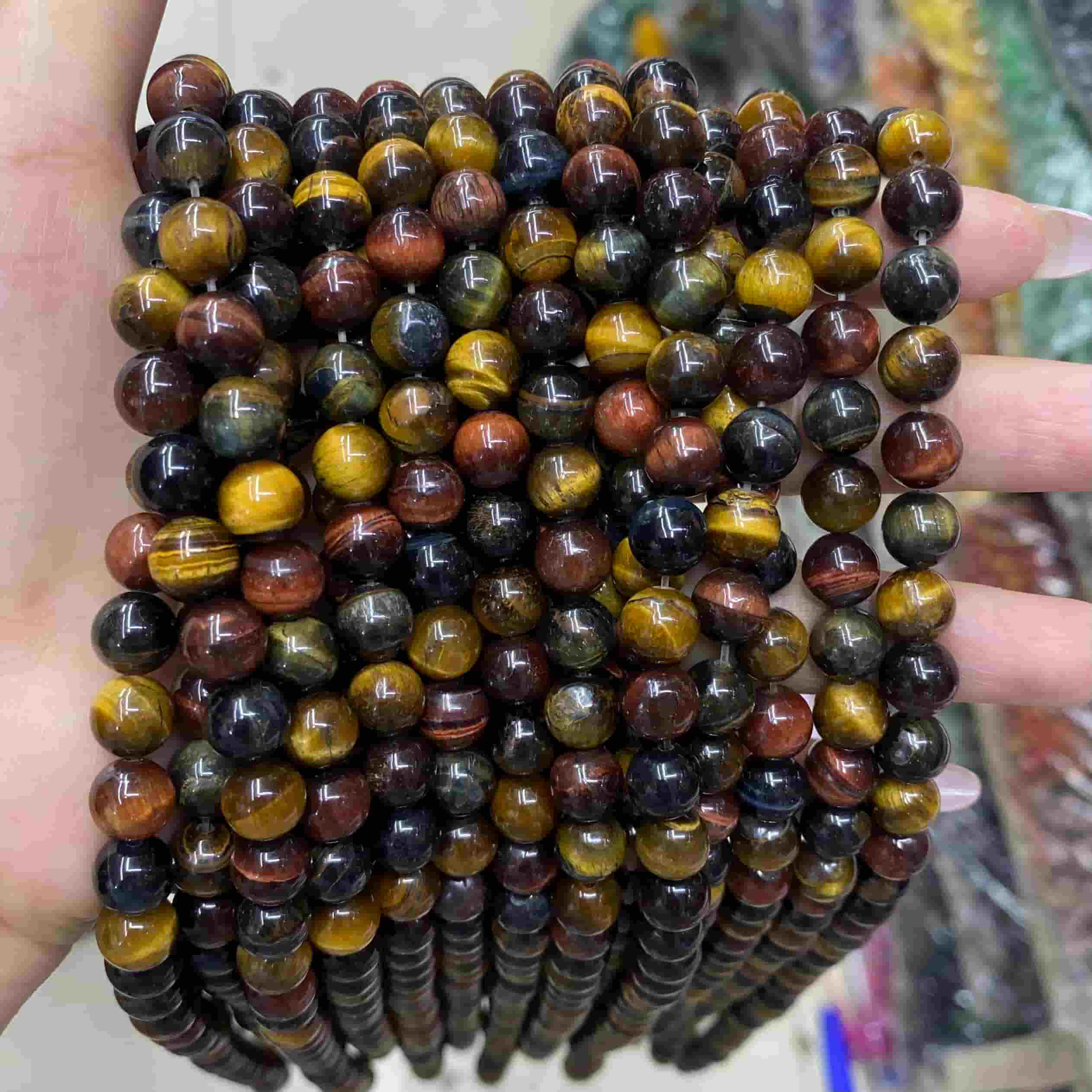 Colorful Tiger Eye Beads 4mm/6mm/8mm/10mm